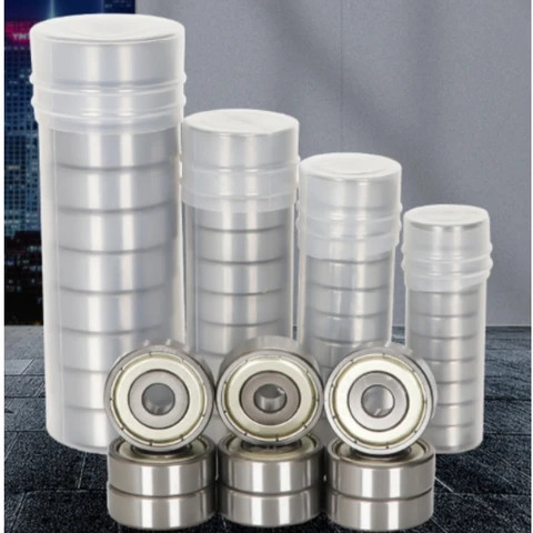 10pcs 608-2RS Miniature Ball Bearings - 8x22x7mm Carbon Steel, Deep Groove, New