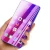 Import Full screen transparent purple blue light tempered glass mobile phone screen filter from China