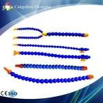 G1/4 adjustable plastic water Cooling pipe with round cock
