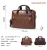 Import Genuine Leather 14&quot; Men&#x27;s Shoulder Bag Laptop Briefcase from China