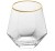 Import glass hexagon  310 ml Crystal Wine Gift Set Cocktail Glasses Drinking Glass Whisky Cup from China