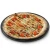 Import Glazed black ceramic round oven grill heat retaining thick pizza stone non stain bread baking pizza stone from China