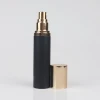 gold and black spray painting aluminum airless pump bottle 50ml