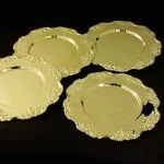 Gold charger plate