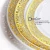 Import Gold lace design plastic plate party disposable plates sets dinnerware from China