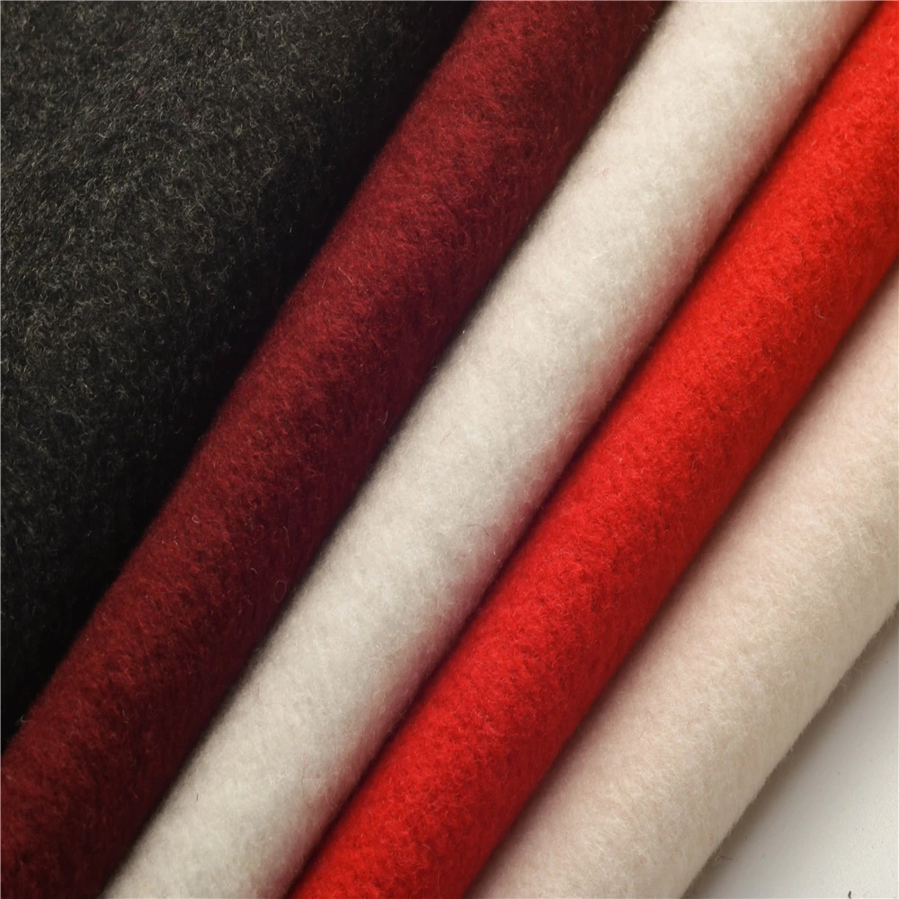 good look cashmere fabric wholesale double faced fleece woolen fabric factory price wool tweed heavy wool fabric