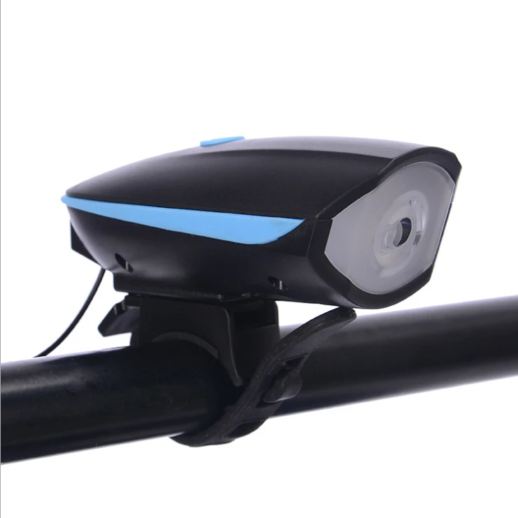 Good price bicycle front light led Waterproof night riding Usb rechargeable bike light bicycle with horn