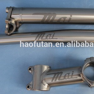 GR9 titanium alloy 630mm-700mm handlebar 25.4 to 22.2 seatpost 31.8mm seatpost clamp stem bicycle parts