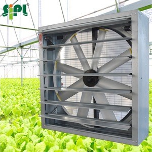 Greenhouse Ventilation Cooling Fan Sunny Solar Vent Tools High Pressure 380w DC Motor Driven 8 Blades 48 Inch Wall Exhaust Fan