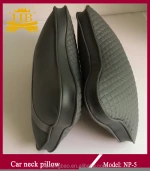 Grey beige and black thick car neck pillow