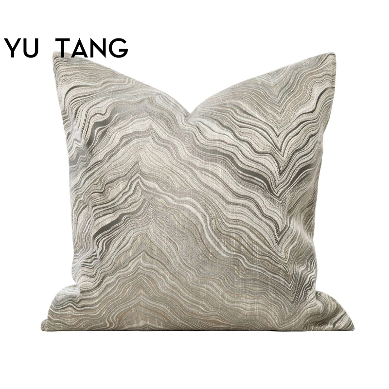 Grey Silkvein Series Throw Pillow Covers Cushion Covers Custom Home Decoration