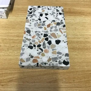 Grey Terrazzo with Big Aggregates For   Flooring Tiles