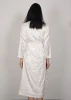 GUIXIU  Cotton Nightgown Sexy Bath Robe Womens Sleepwear Double deck Gauze Sleepshirts Female Home Bathrobe