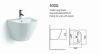 GX500G Modern design one piece white ceramic bathroom sink wash hand  price wall hung basin