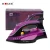 Import HAEGER color electric steam iron temperature adjustable ceramic bottom plate iron from China