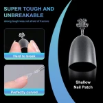 Half Cover Oval Nails Tips 300PCS Short Round Matt Ultra Thin False Nails 12 Sizes Acrylic Nail Extensions Short Length With Box