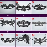 halloween party eye mask cosmetic party black  lace mask