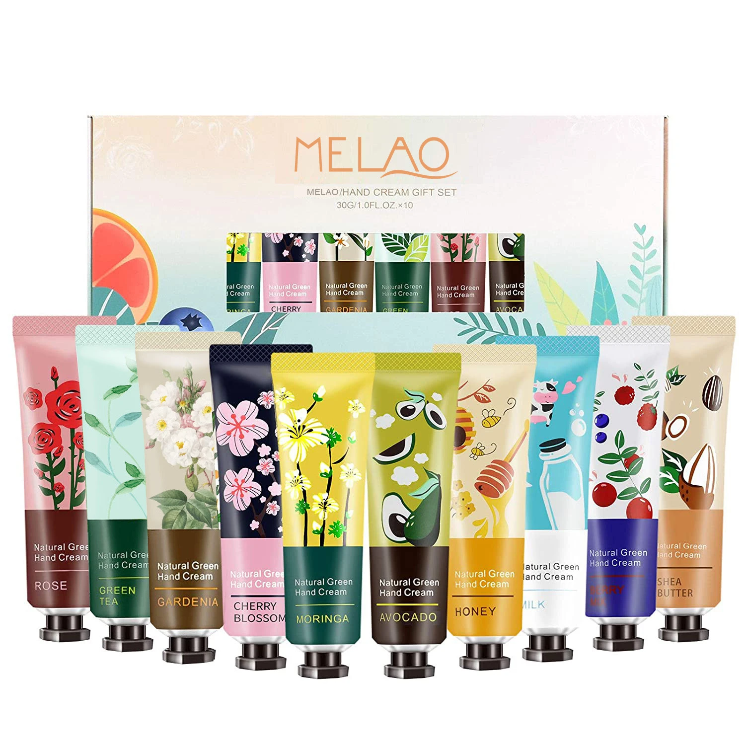 Hand cream gift set korea moisturizing lotion private label almond calm spa wholesale 100% organic