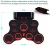 Import Hand roll electronic drum 9 Pad Roll Up Drum Kit silicone hand roll drum from China