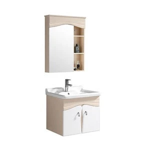 Hangzhou Custom Toilet Cabinet Bathroom Furniture with mirror and basin