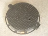 Heavy duty EN124 D400 cast iron and plastic watertight manhole cover