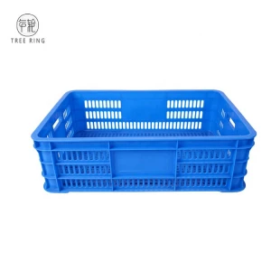 Heavy duty industrial  stackable move plastic fish bread crate for cooler storage 565*380*165mm