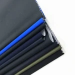 Herringbone Polyester Taslon Fabric With PU White Coating Fabric For Jacket