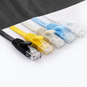 High Bandwidth Cat 6 Flat Patch Cord Slim Flat Network Cable Cat6