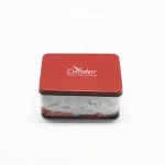 High grade large tin couple watch boxes cases with sponge