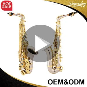 High Grade OEM cheap white copper alto saxophone / saxofon alto