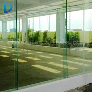 high level tempered glass with ISO building glass factory	empered glass sliding door