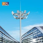 High quality 16m 18m 20m 25m 30m 35m high mast lighting pole with ladder