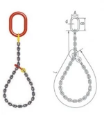 high quality cheap price two four legs Flemish eye galvanized wire rope lifting car sling