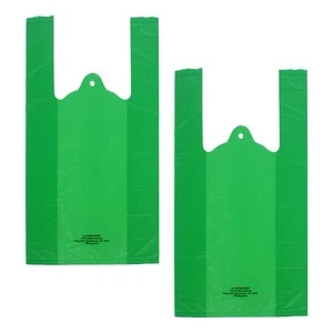 High quality Compostable bio-degradable plastic grocery shopping bags PE rubbish bag use 100% bio-degradable material