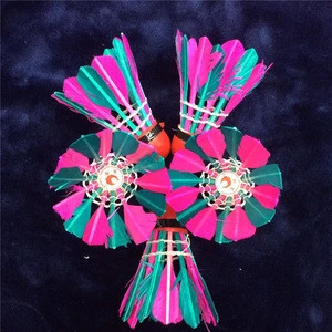 high quality fitness equipment training competition level badminton sets outdoor duck feather badminton shuttlecock