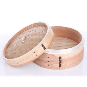 High Quality Hot Sale Cheap Kitchen Basket Bamboo Dumpling Steamer