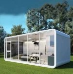 High Quality ISO CE Easy Installation Prefabricated Capsule House Modern Design Steel Structure Tiny Apple Cabin Portable Apple Capsule for Living or Office