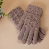 High Quality Knitted Gloves Women Men Unisex Winter Acrylic Hand Thick Warm Fleece Manufacturere Jacquard Wrist Gloves Mitten