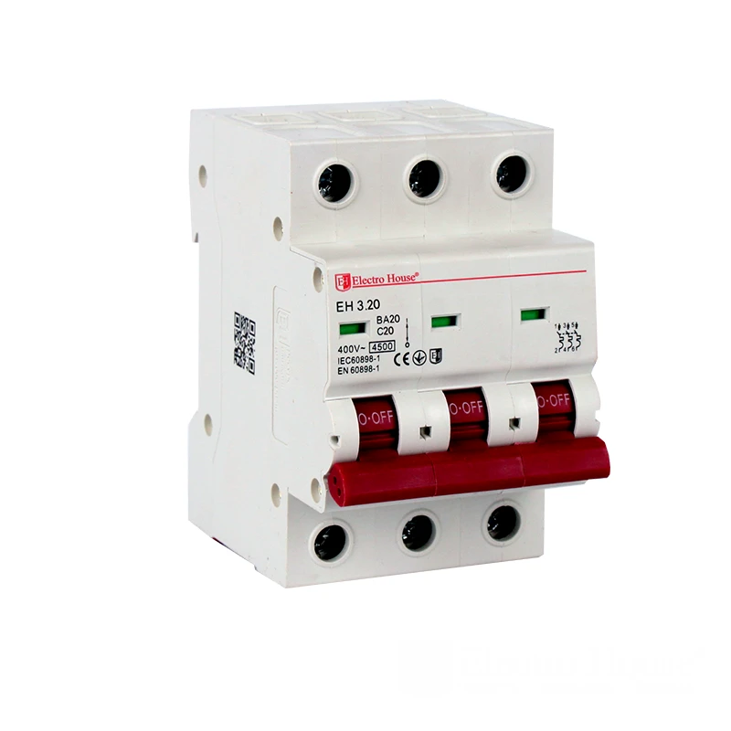 High Quality MCB 3P*20A Miniature Circuit Breaker For Overload protection
