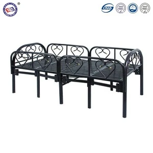 High quality metal detachable bunk bed home steel folding single metal bed for sale