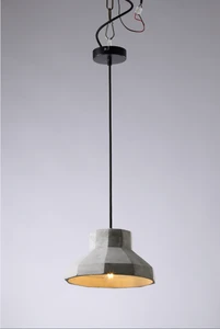 High quality modern indoor lighting products led lights in concrete cement pendant lamp for the living room