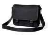 High quality PU leather mens black leather laptop bag