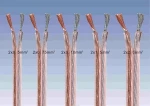 High quality pvc cover transparent speaker cable / copper wire