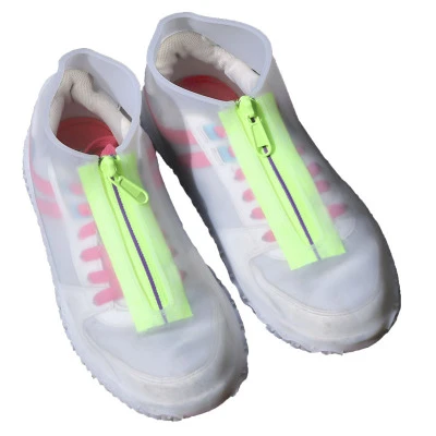 High quality reusable silicone zipper waterproof custom unisex beach shoe covers
