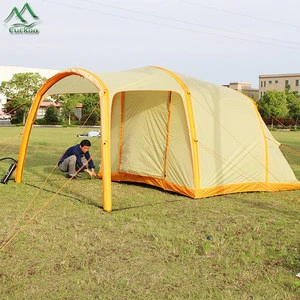 High-strength quick open tunnel air conditioner family camping tube tent