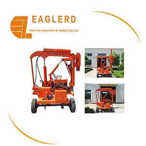 Highway Guardrail Hydraulic Pile driver for 3 meters depth construction machine