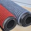 HJ eco-friendly carpet roll price wholesale Exhibition event custom Double Stripe PVC Ribbed Mat Non-woven mall carpet rugs