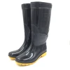 HN306C black cheap custom car wash wellington rain boots for men PVC gumboots