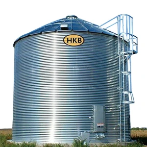 Hot Galvanized Corn Wheat Grain Storage Silo Bins
