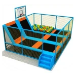 Hot Gymnastic Outdoor Trampoline Park/Big Trampoline Park Outdoor With Basketball Stands